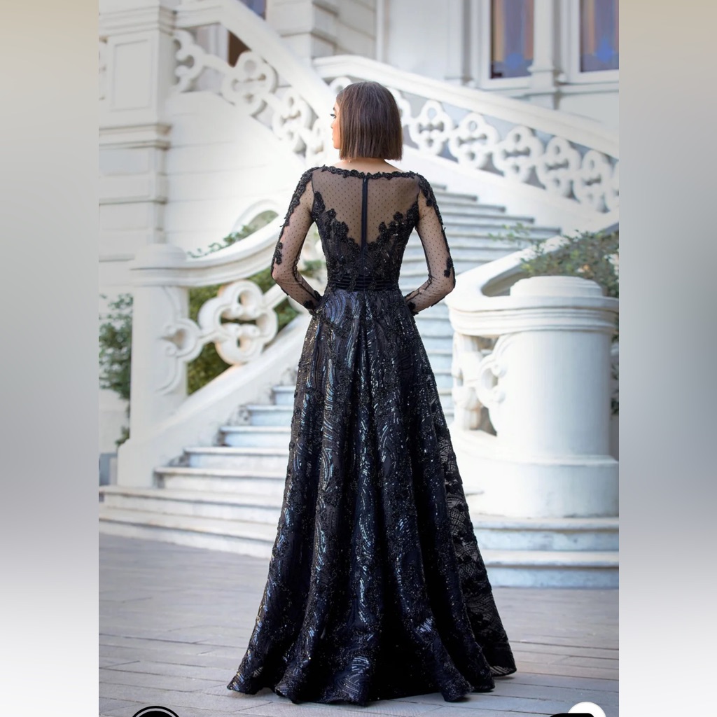 Nwt! Azzure Couture Fully Sequined Ballgown — image 3 of 8